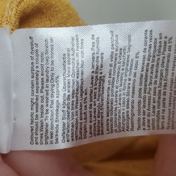 Anthropologie Numph Gold Glitter Knit Retro Cardigan Size Medium - Picture 6 of 7